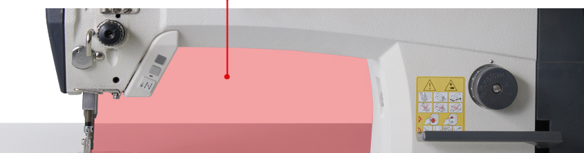 300 mm clearance under the machine arm